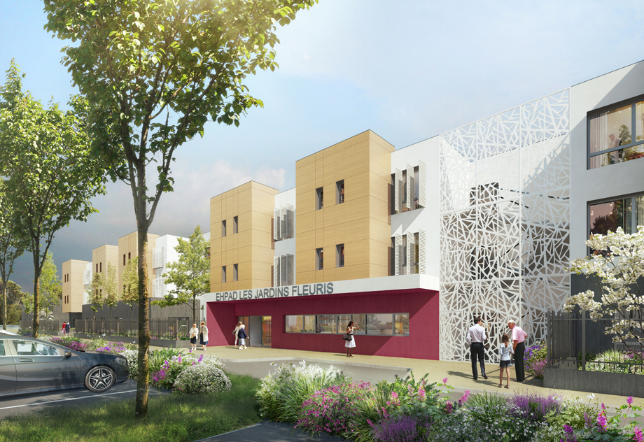 EHPAD « Les Jardins Fleuris » – MIRAMAS (13) ‹ Cabinet d'architecture